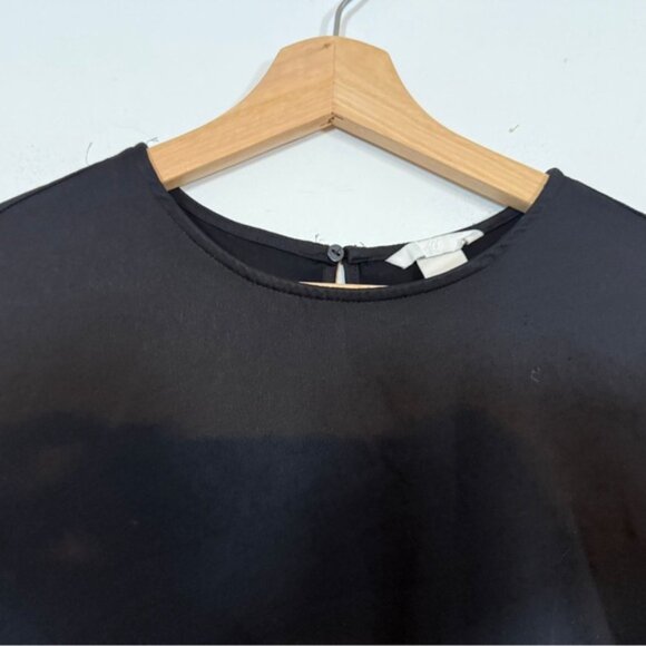 H&M Black Short Sleeve Midi Dress - Size US 10 / CA 10 - Picture 4 of 8
